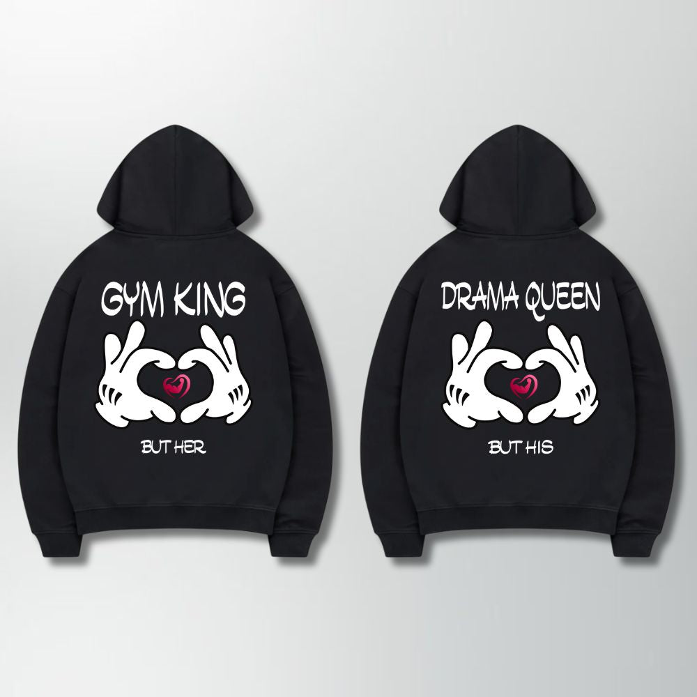 Gym King And Queen Couple Hoodie