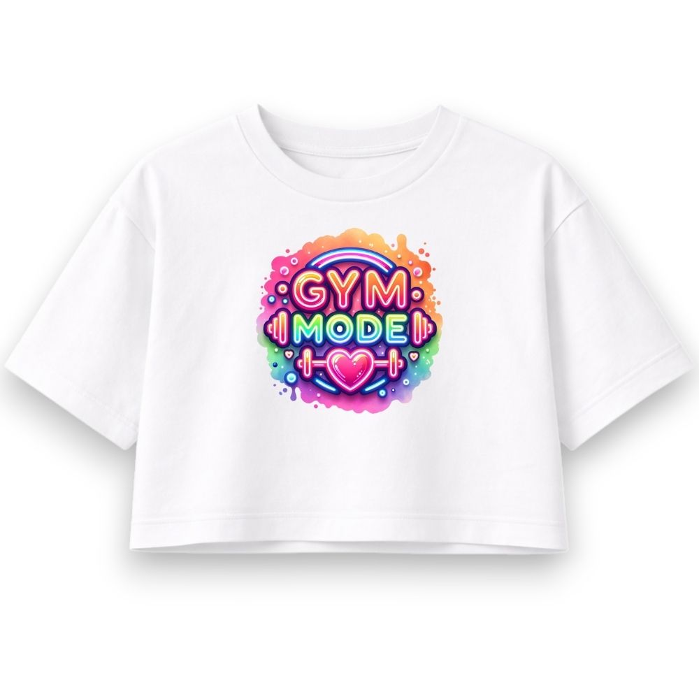 Gym Mode Oversize Crop Top