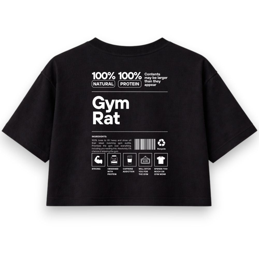 Gym Rat Oversize Crop Top