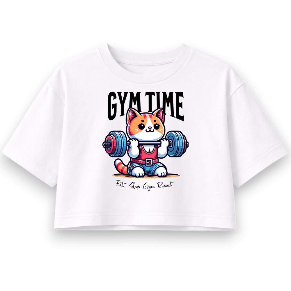 Gym Time Oversize Crop Top