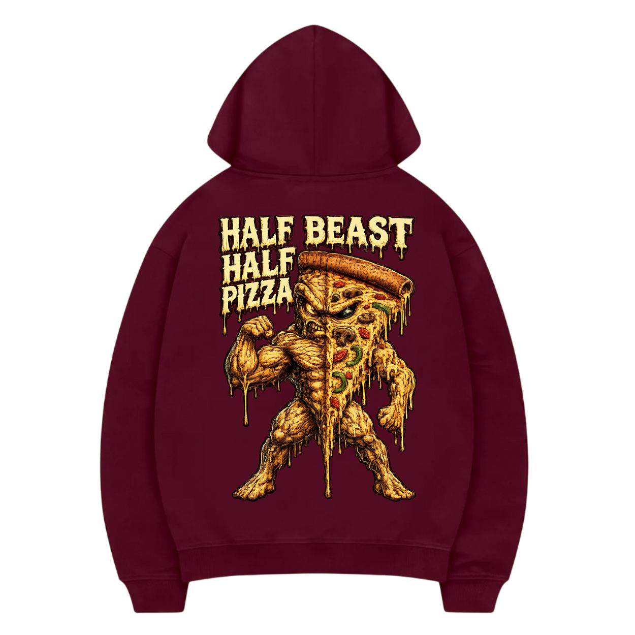 Half Beast Half Pizza Hoodie
