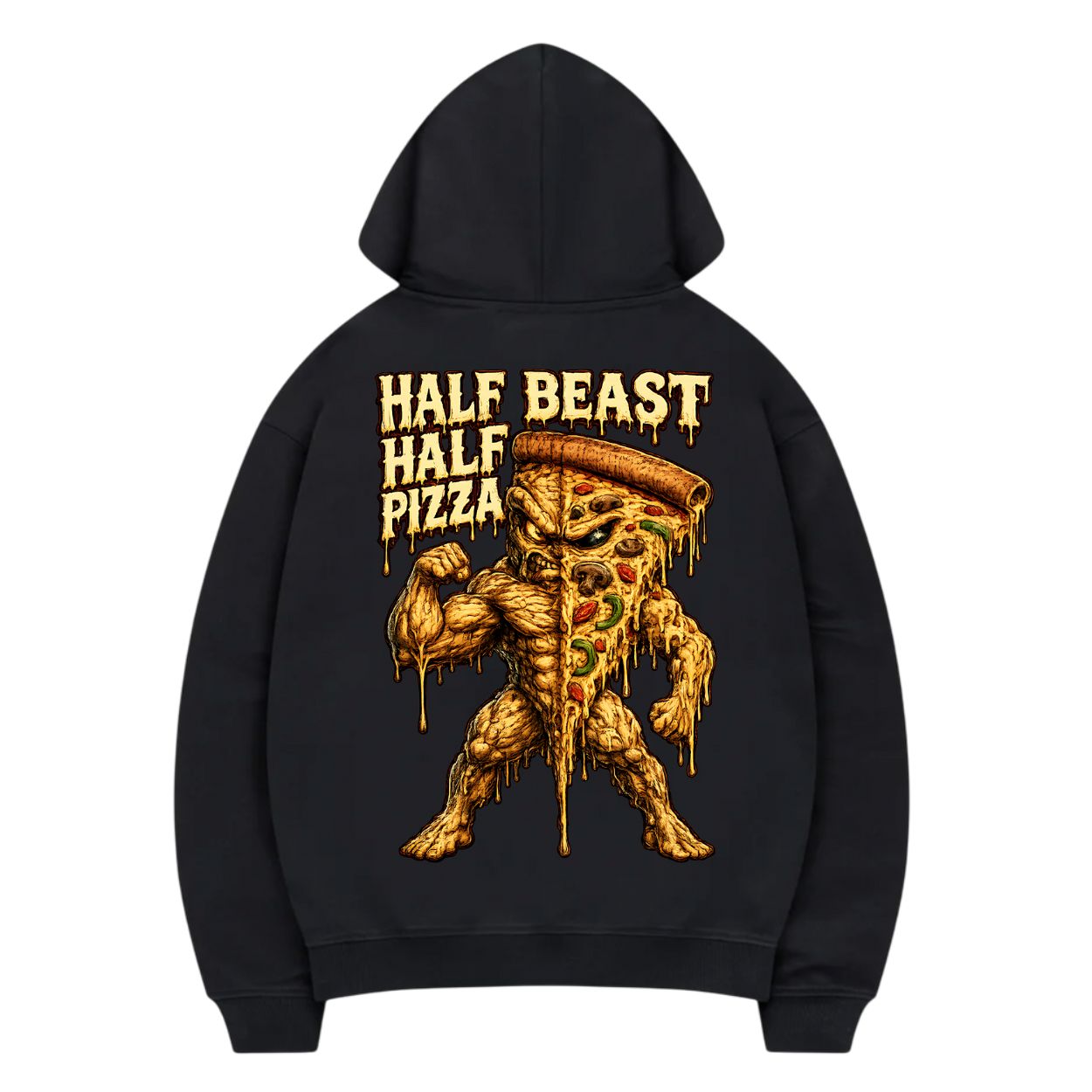 Half Beast Half Pizza Hoodie