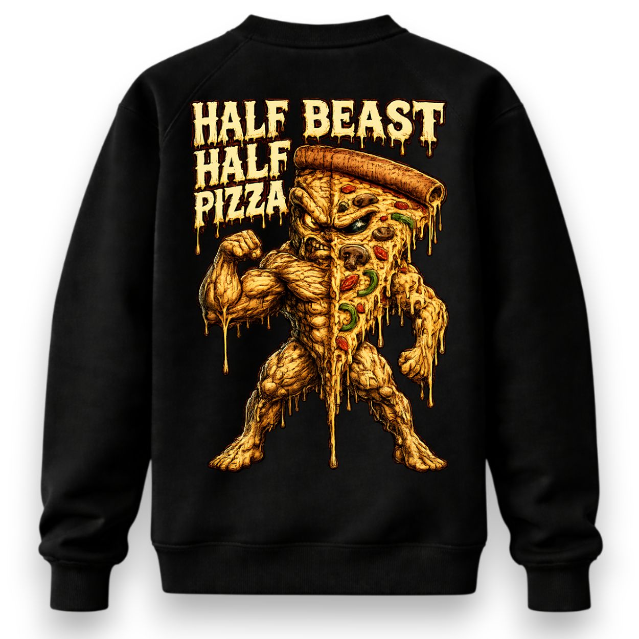 Half Beast Half Pizza Sweatshirt