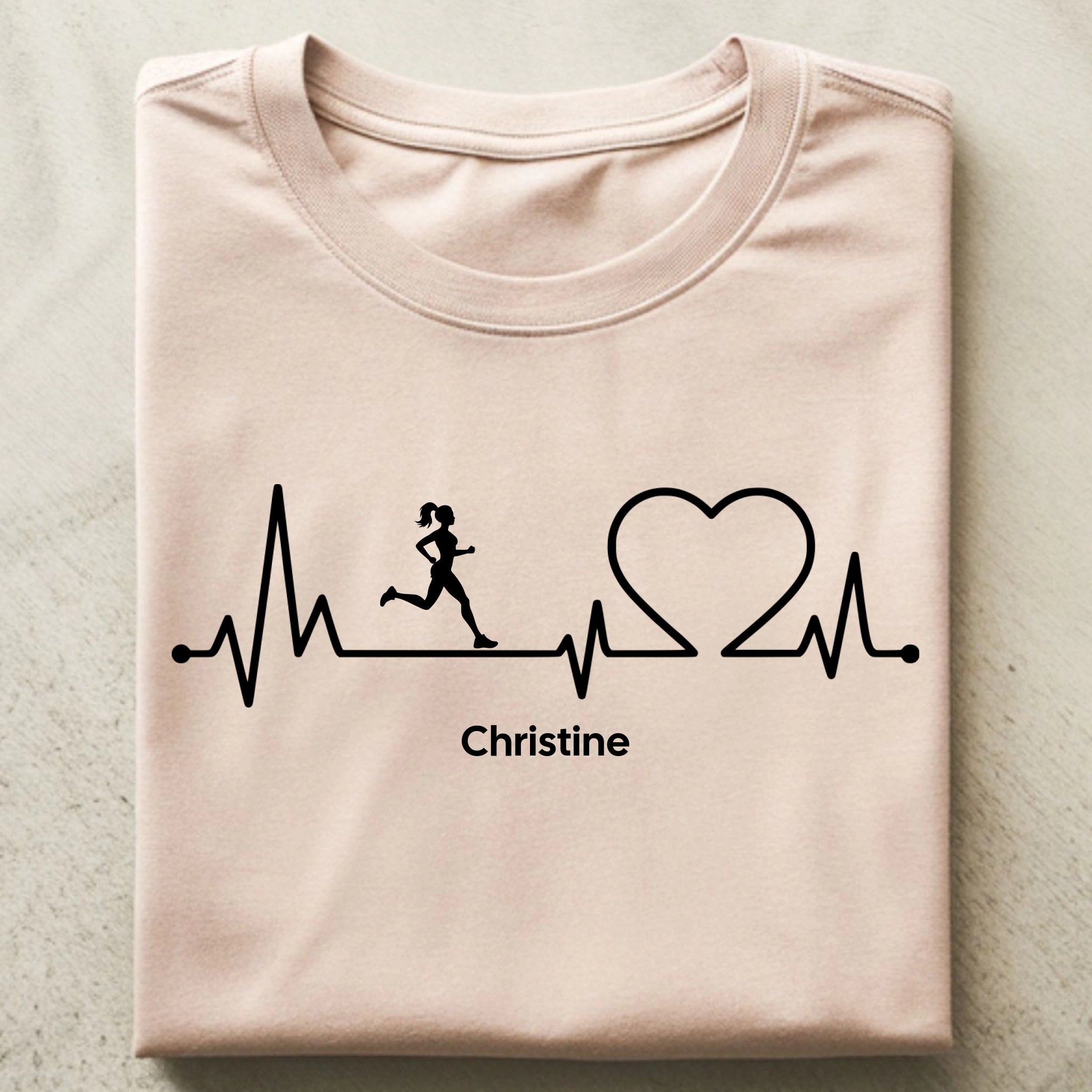 Heartbeat Premium Shirt Personalisiert