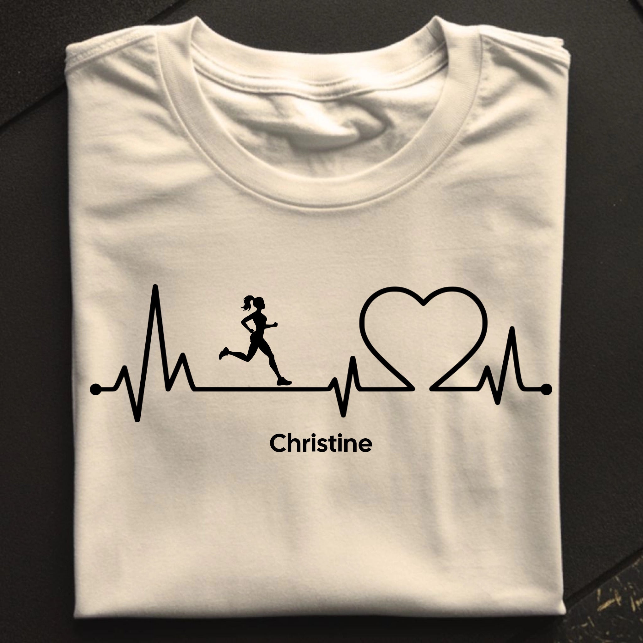 Heartbeat Oversize Shirt Personalisiert