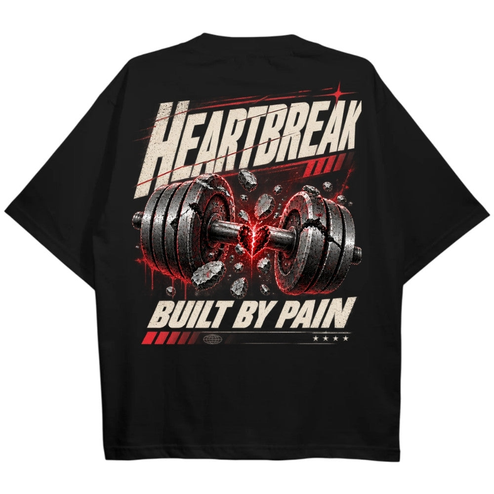 Heartbreak Oversize Shirt Schwarz Backprint