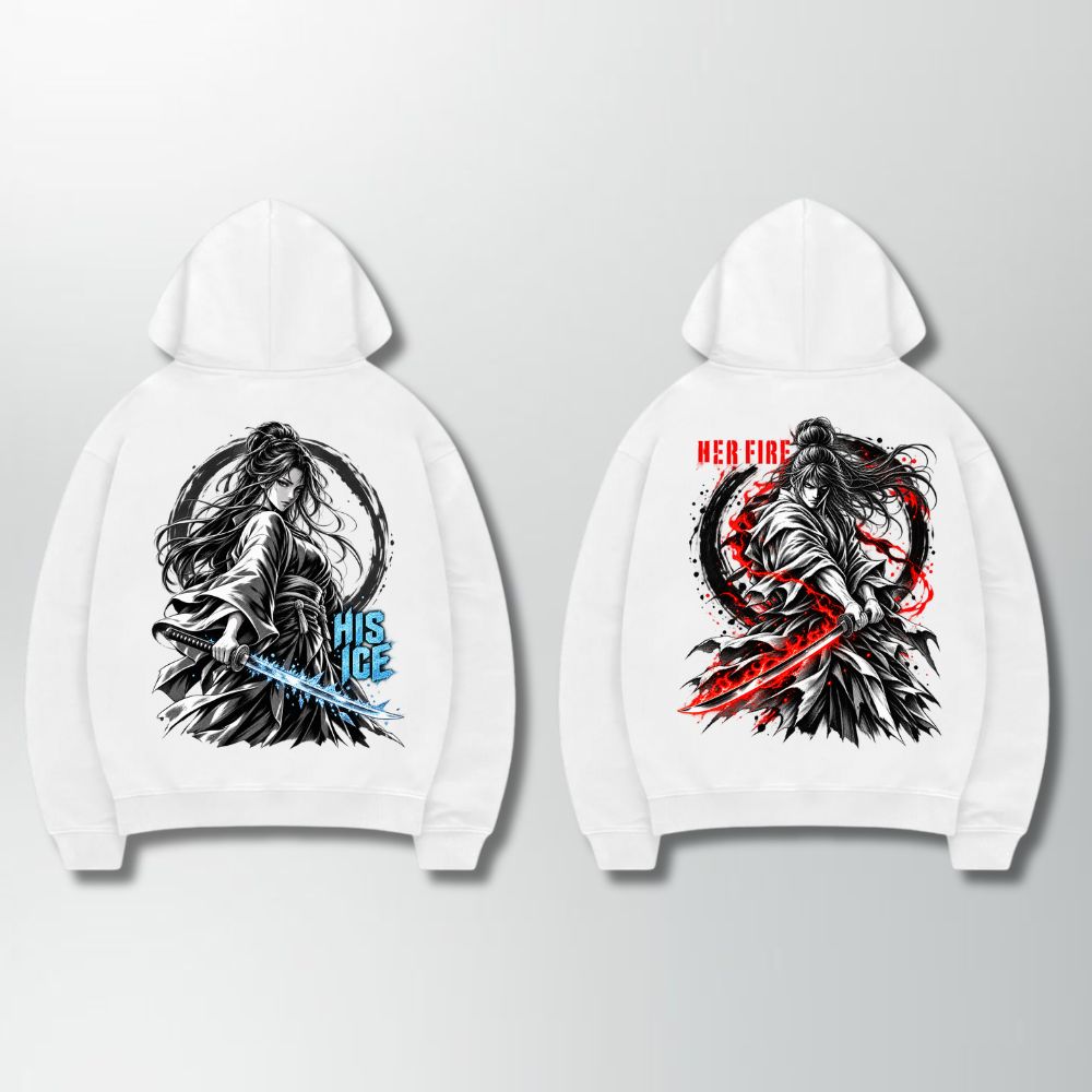 Fire & Ice Couple Hoodie