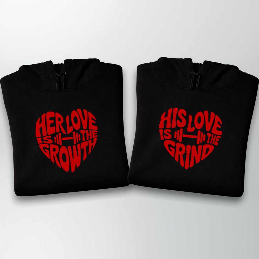 Her Love His Love Couple Oversize Hoodie