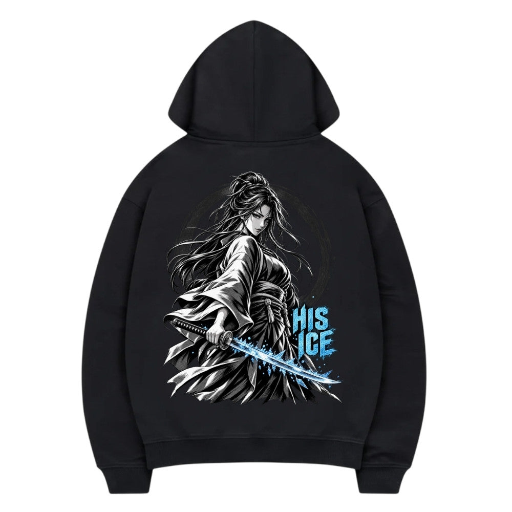 HIS ICE Premium Hoodie Schwarz Backprint