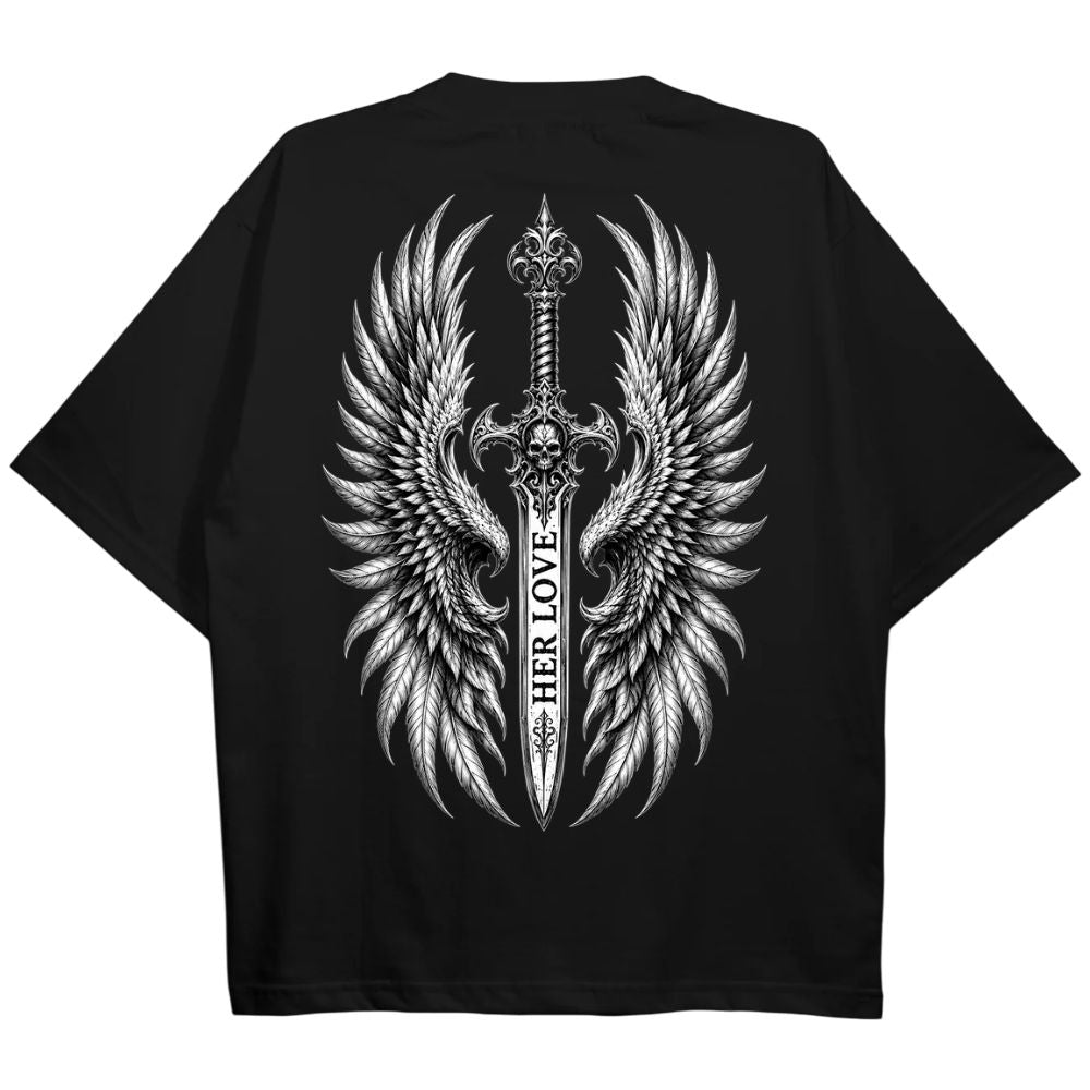 Love Sword Oversize Shirt