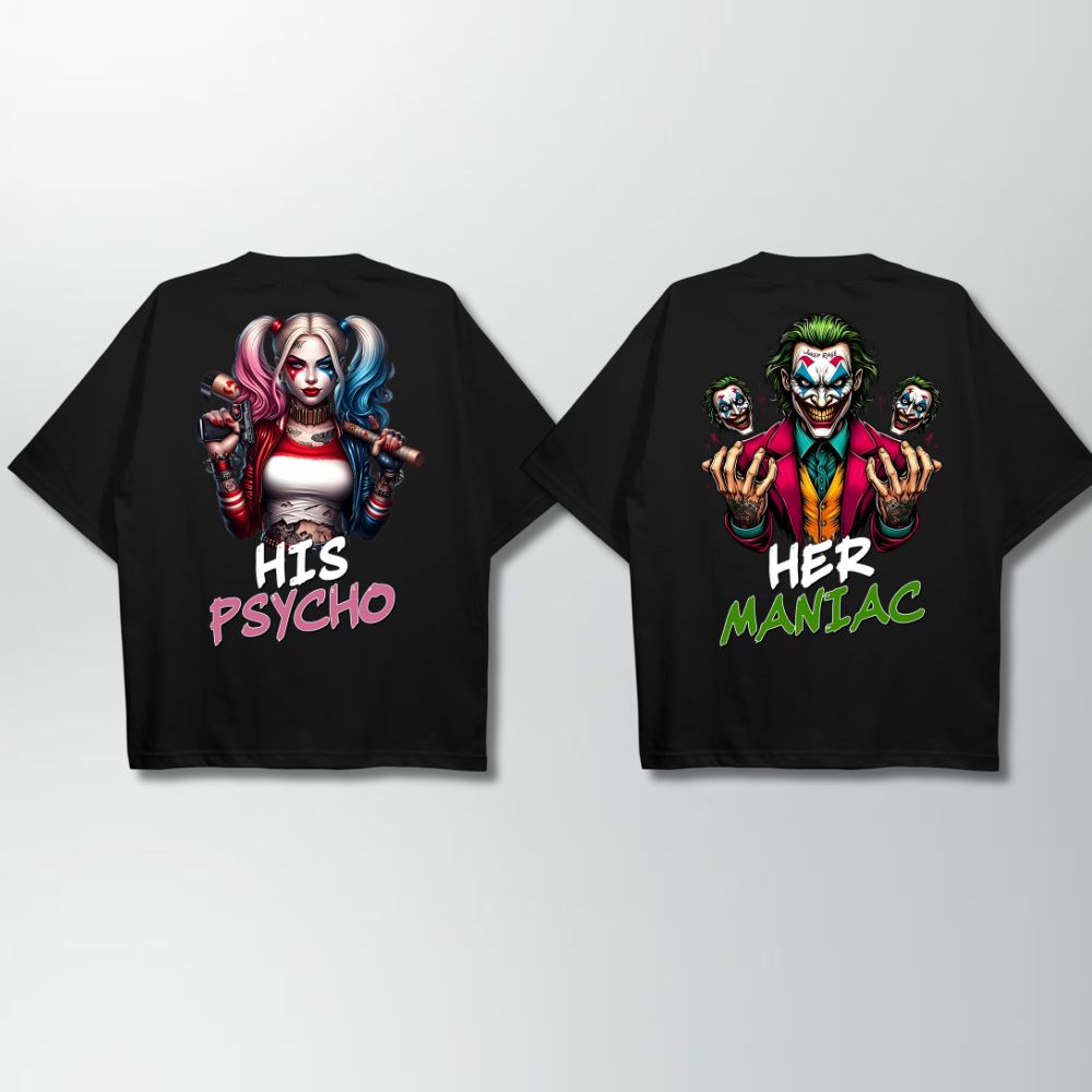 Psycho And Maniac Couple Shirt