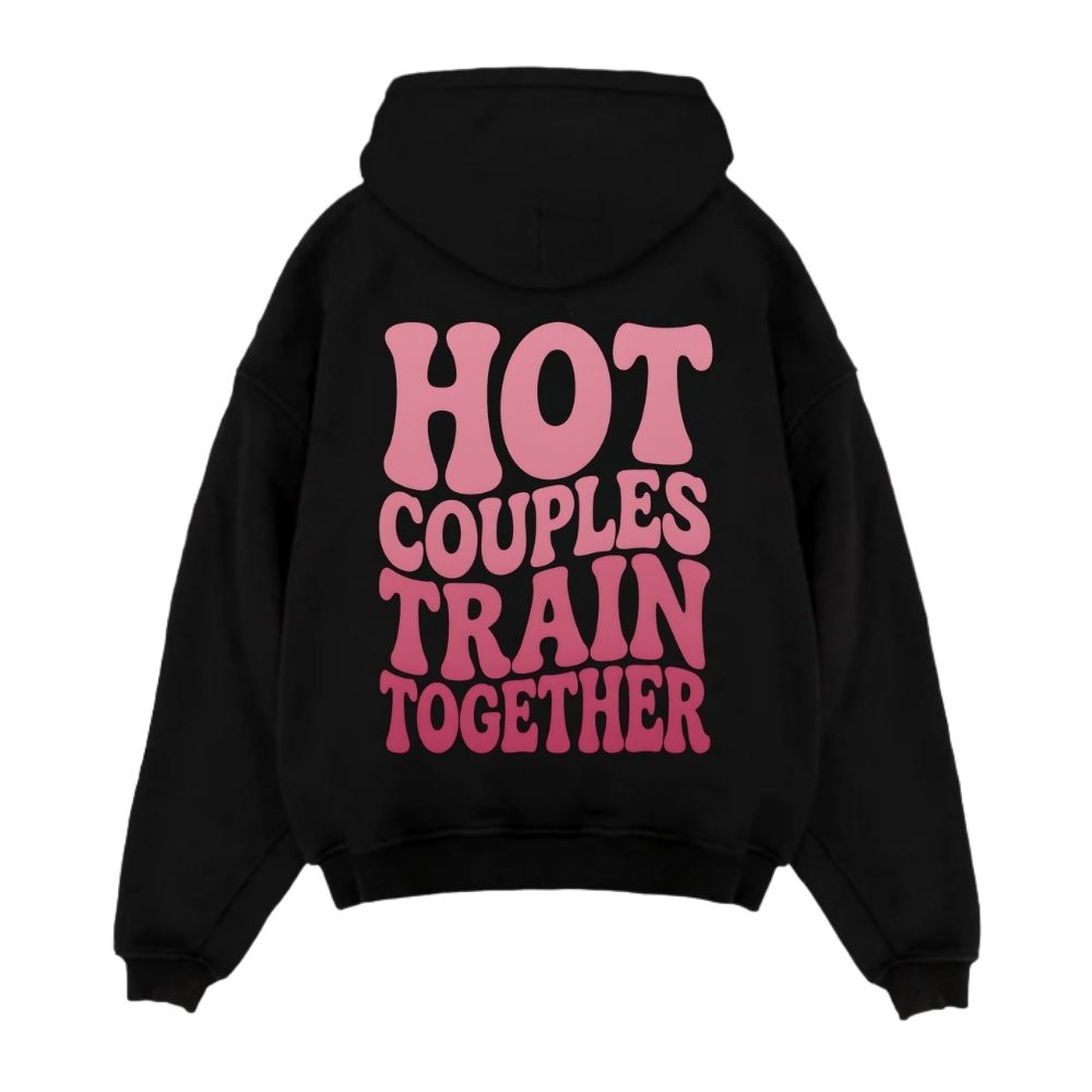 Hot Couples Train Together Oversize Hoodie