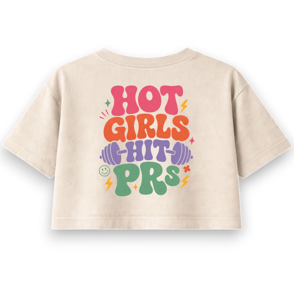Hot Girls Hit PRs Oversize Crop Top