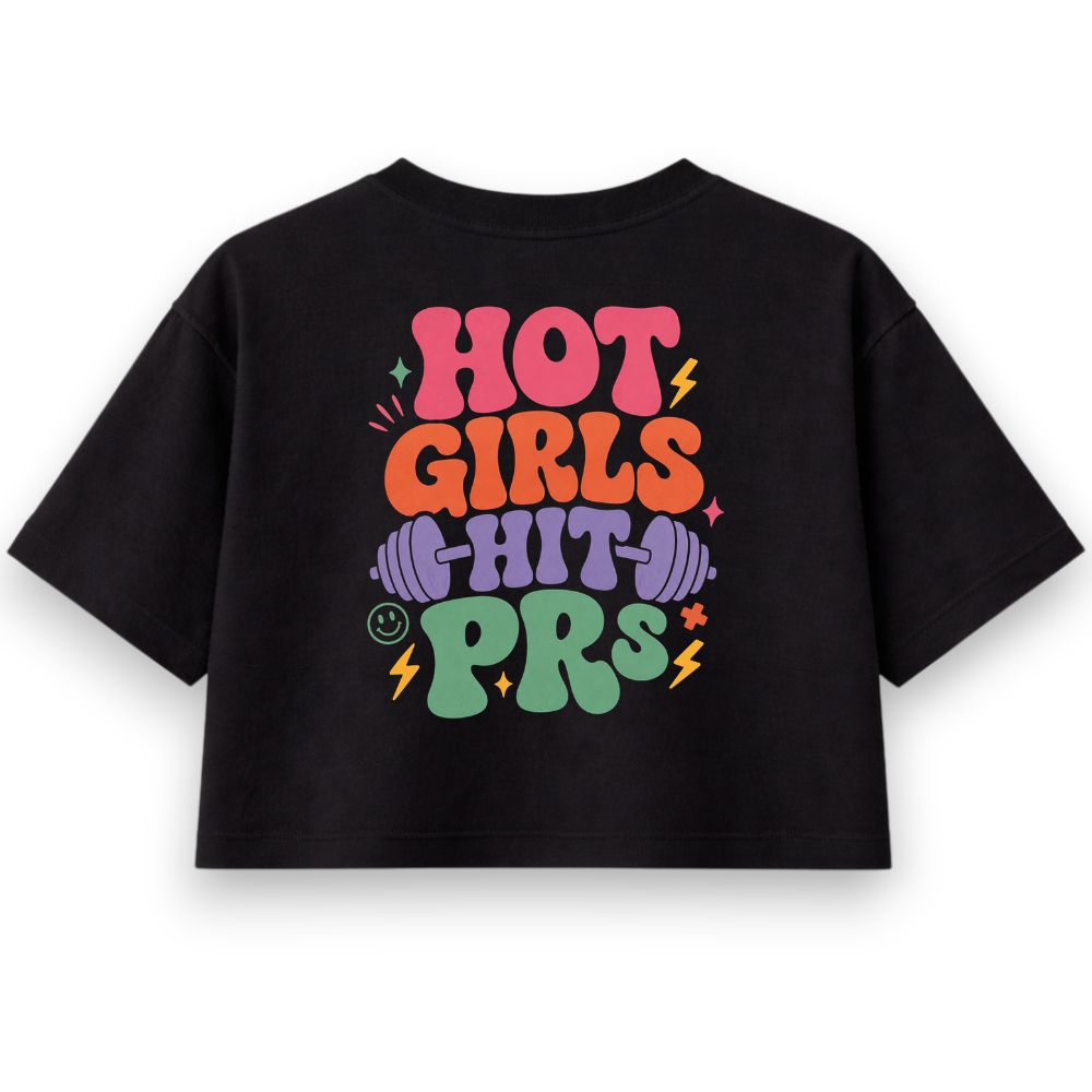 Hot Girls Hit PRs Oversize Crop Top