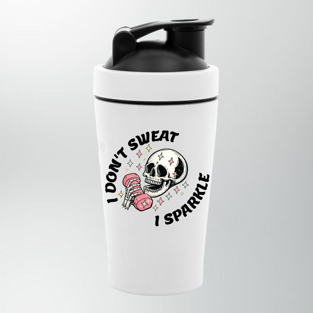 I Don't Sweat I Sparkle Edelstahl Shaker