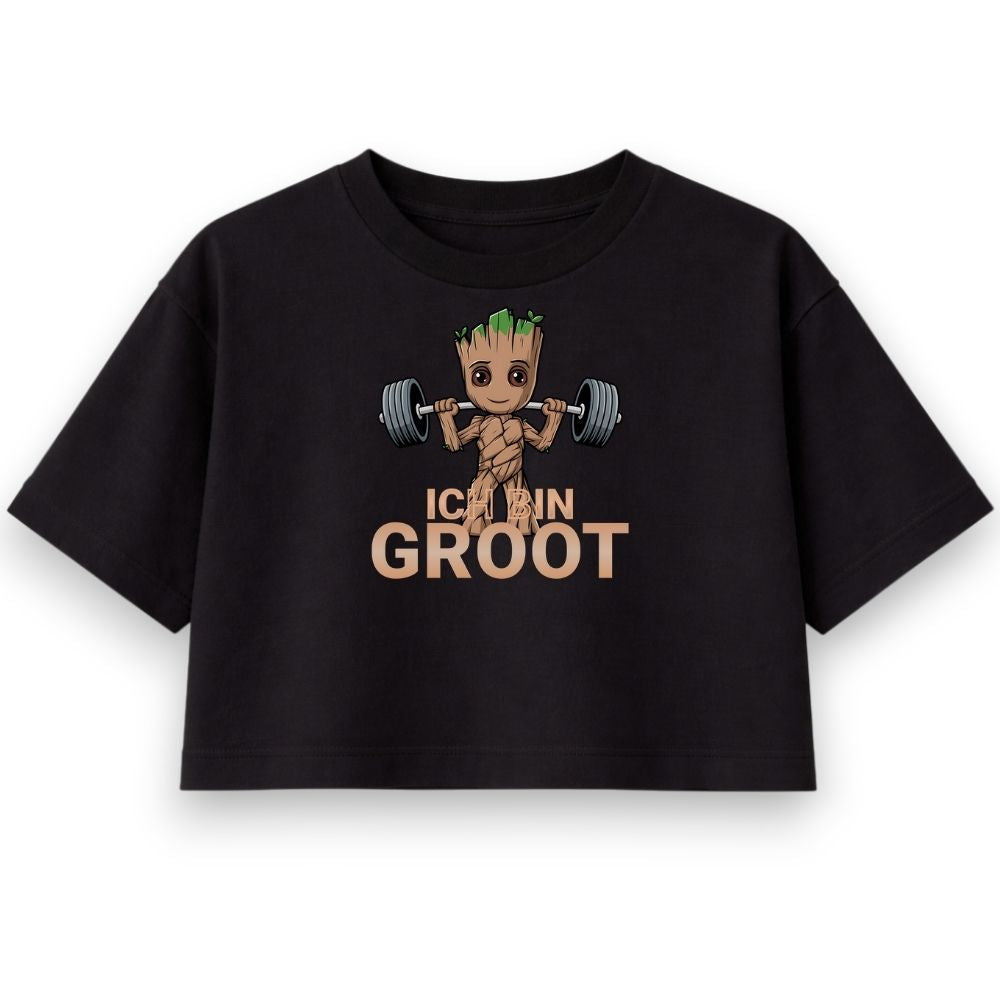 Ich Bin Groot Oversize Crop Top