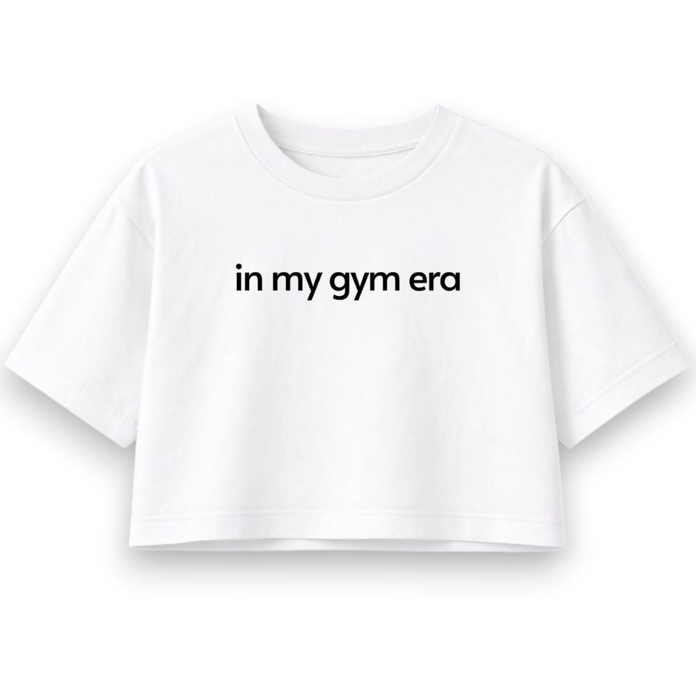 In My Gym Era Oversize Crop Top