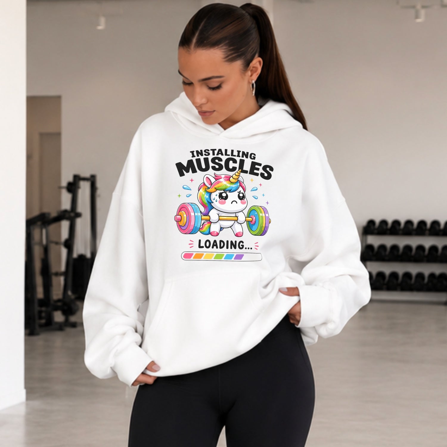 Installing Muscles Oversize Hoodie