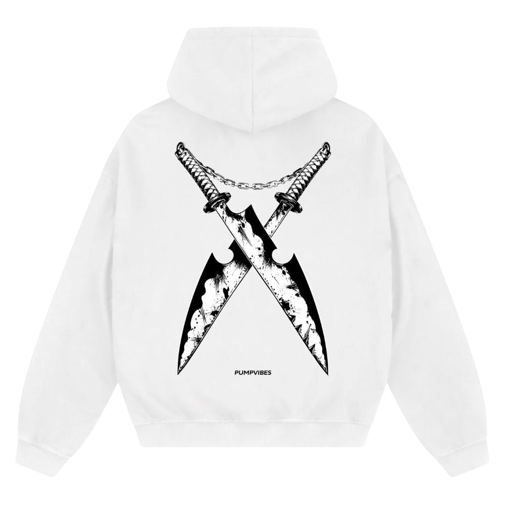 Iron Blade Oversize Zipper Hoodie