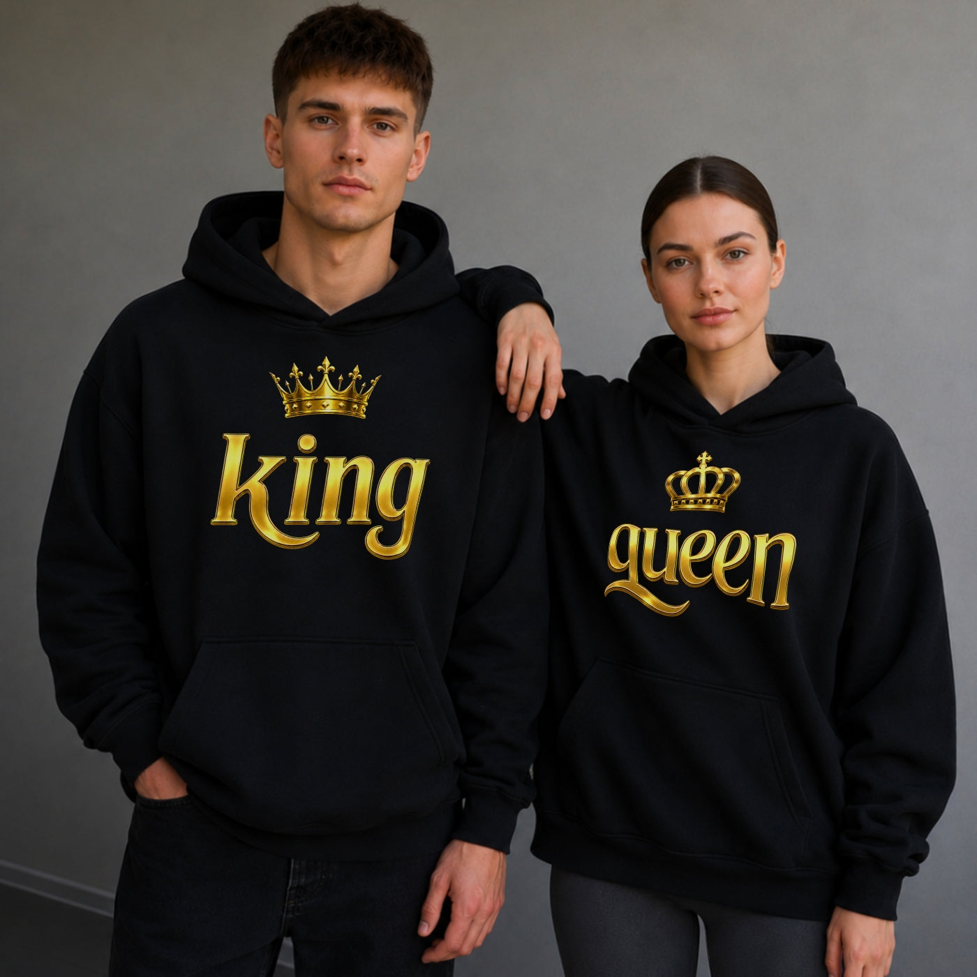 King & Queen Couple Hoodie