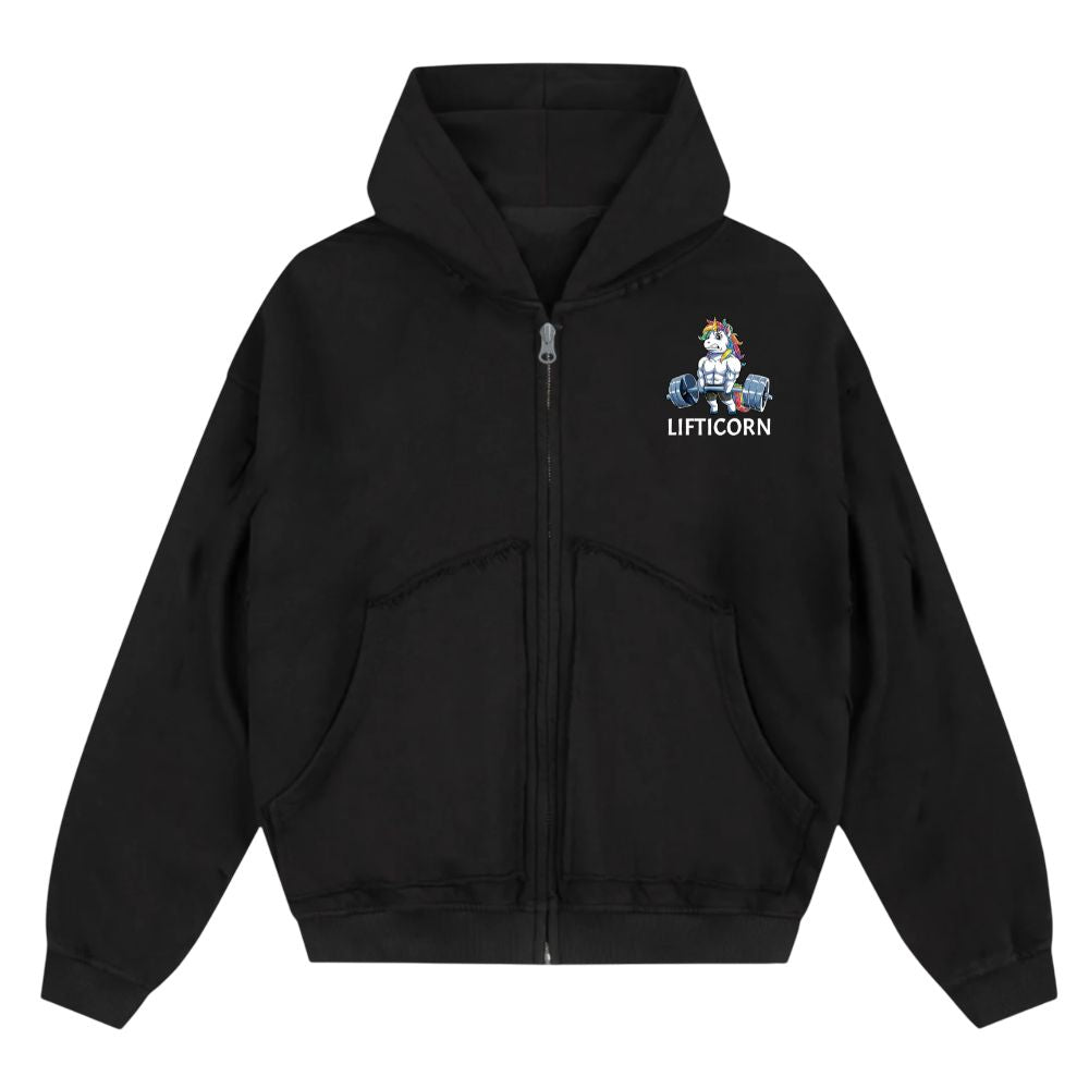 Lifticorn Oversize Zipper Hoodie