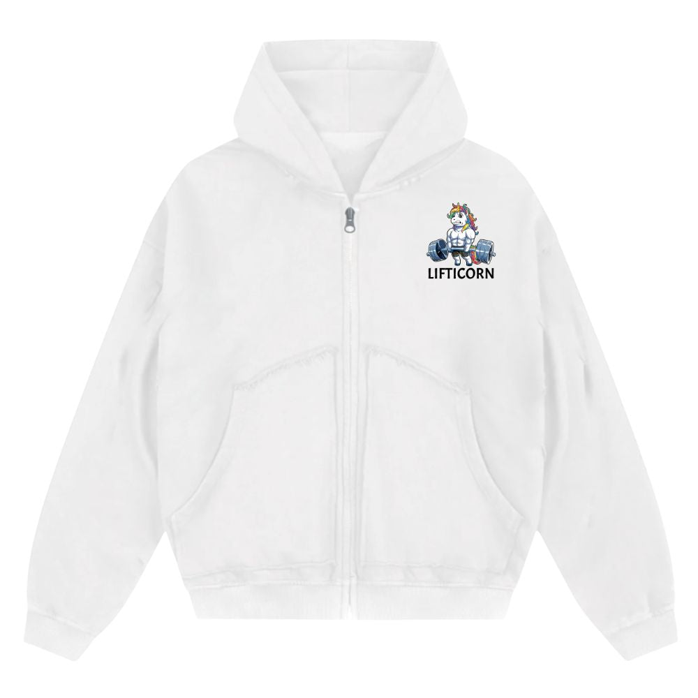 Lifticorn Oversize Zipper Hoodie