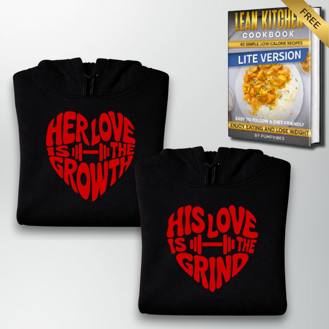 Her Love His Love Couple Oversize Hoodie