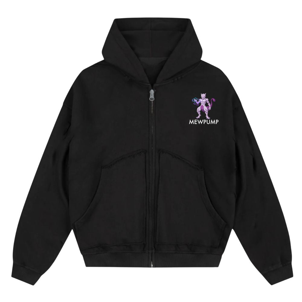 Mewpump Oversize Zipper Hoodie