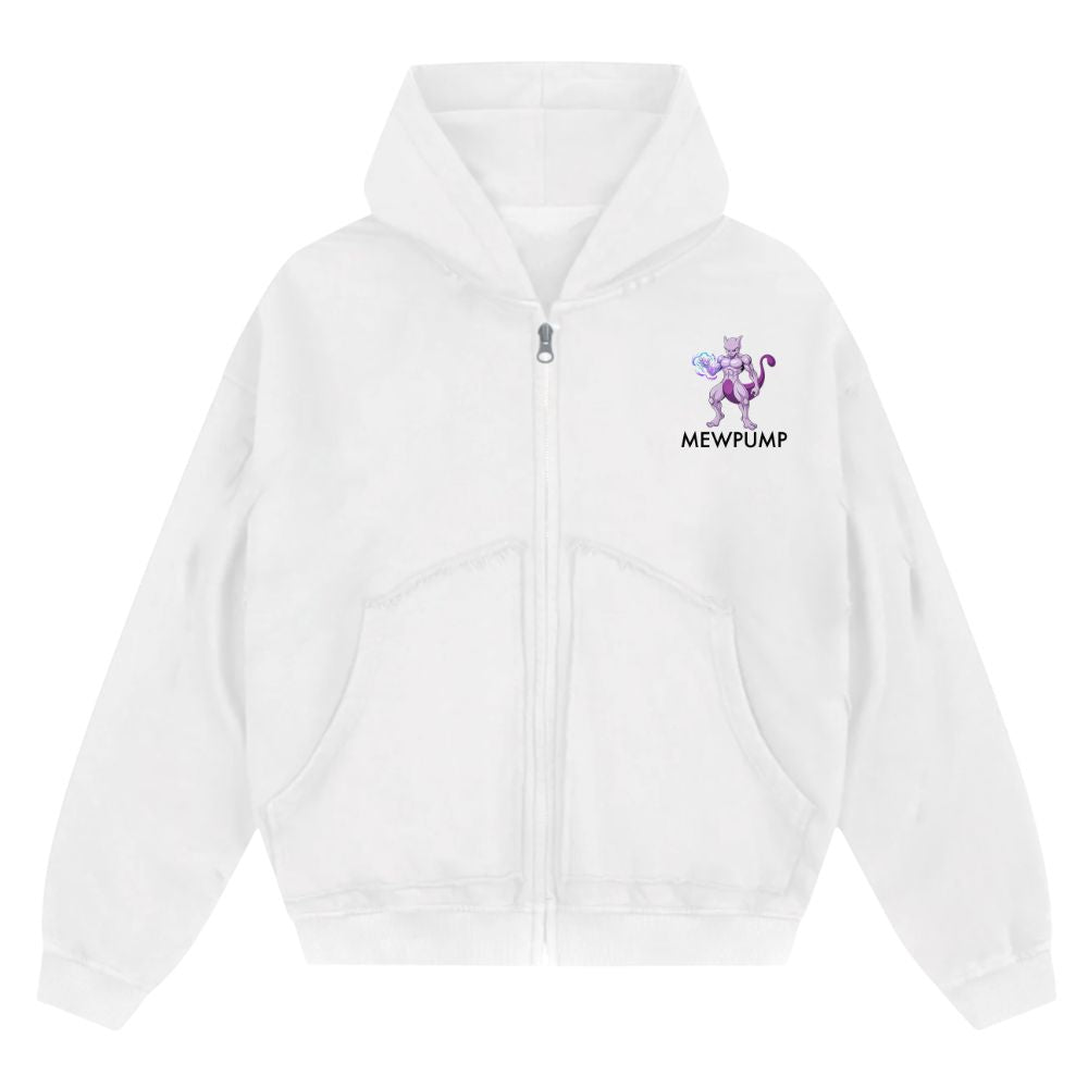 Mewpump Oversize Zipper Hoodie