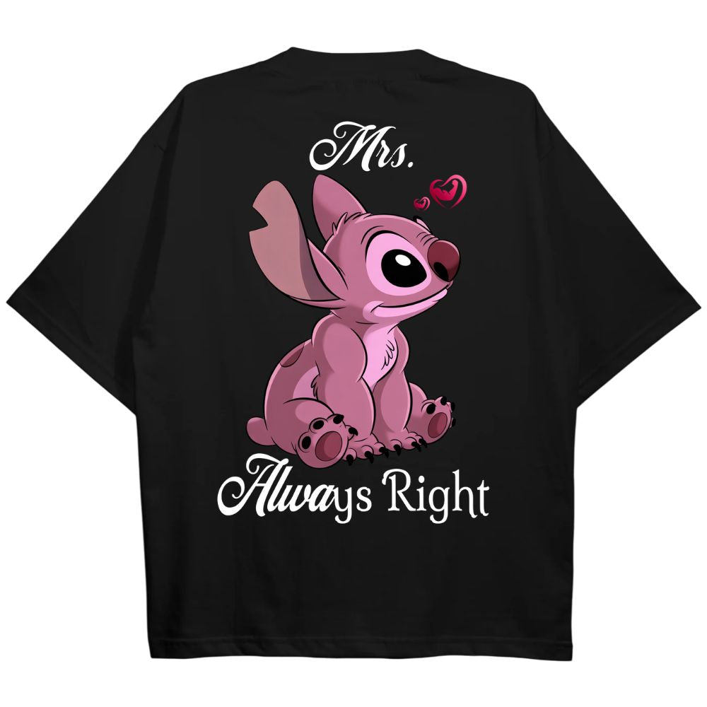 Mrs Always Right Oversize Shirt