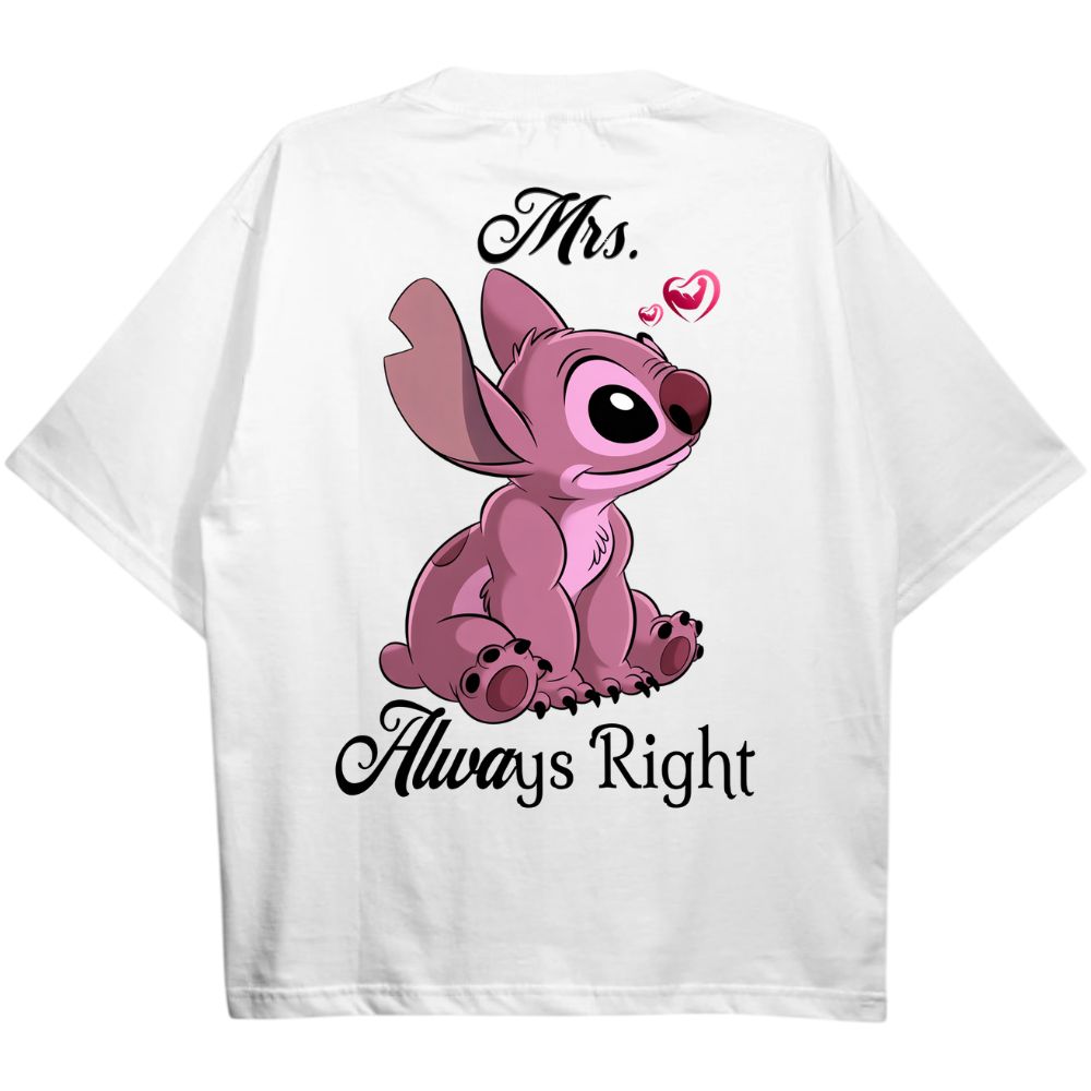 Mrs Always Right Oversize Shirt