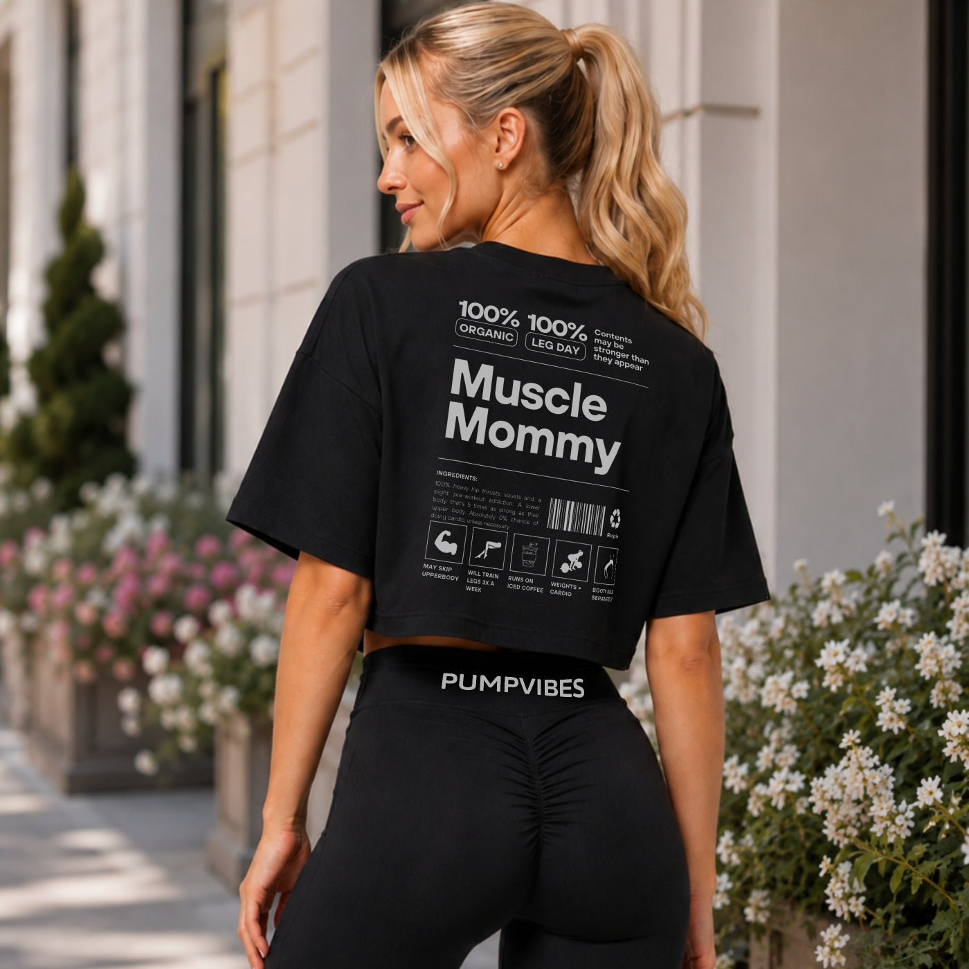 Muscle Mommy Oversize Crop Top