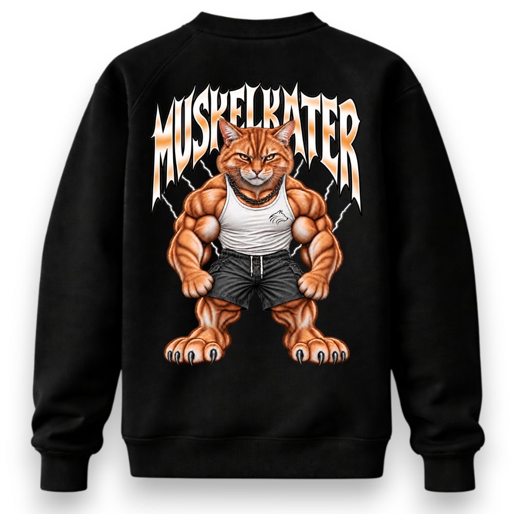 MUSKELKATER OVERSIZE PREMIUM SWEATSHIRT (BACKPRINT)