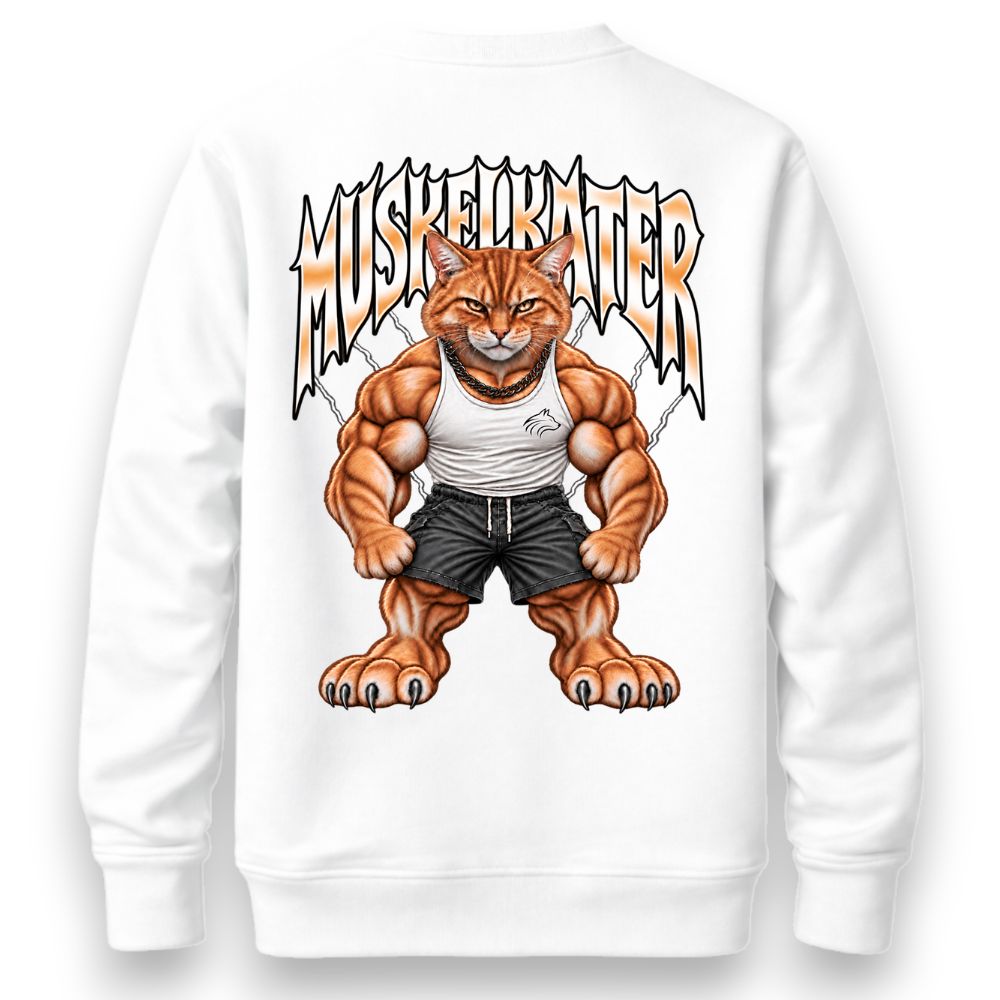 MUSKELKATER OVERSIZE PREMIUM SWEATSHIRT (BACKPRINT)