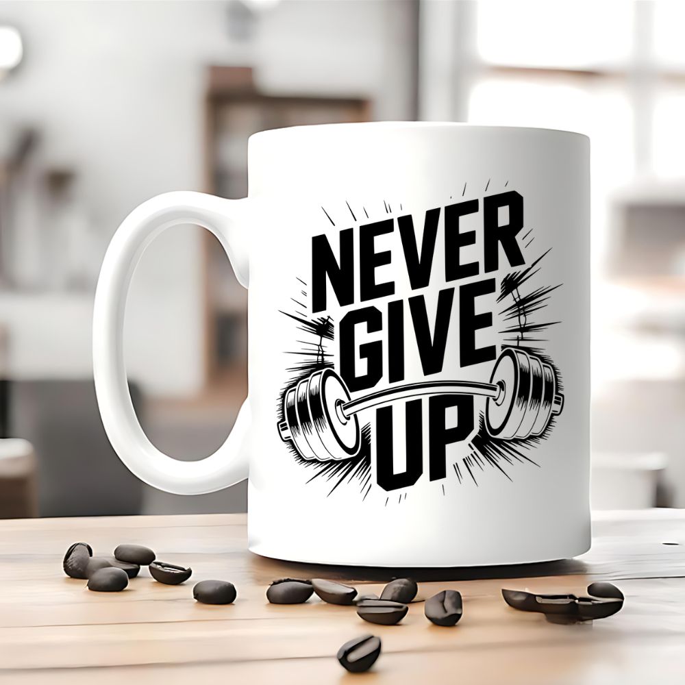 Never Give Up Tasse