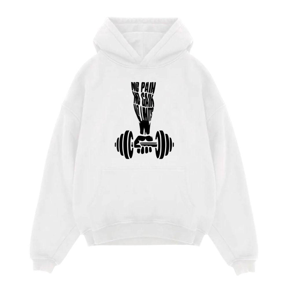 No Pain No Gain Oversize Hoodie