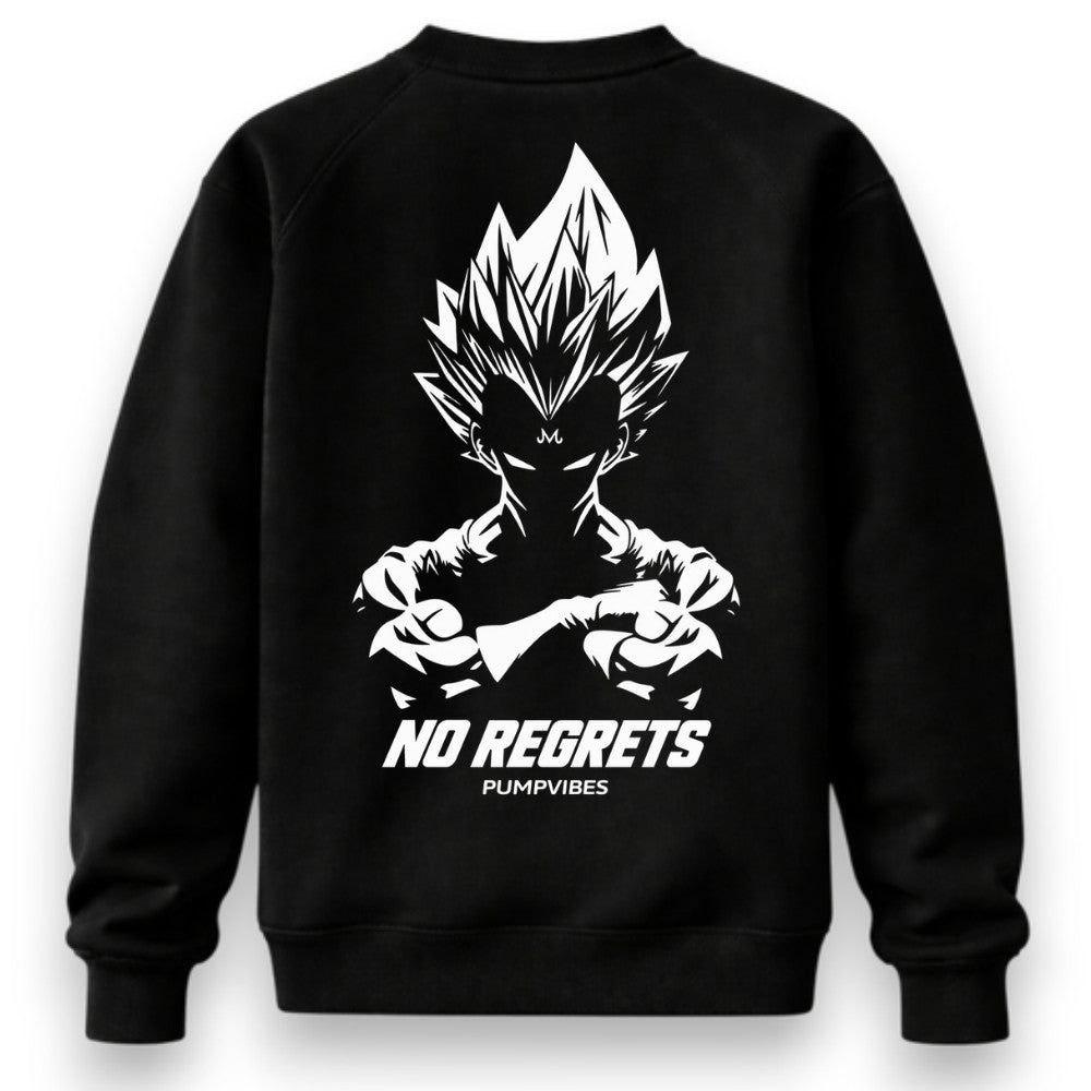 No Regrets Sweatshirt Schwarz Backprint