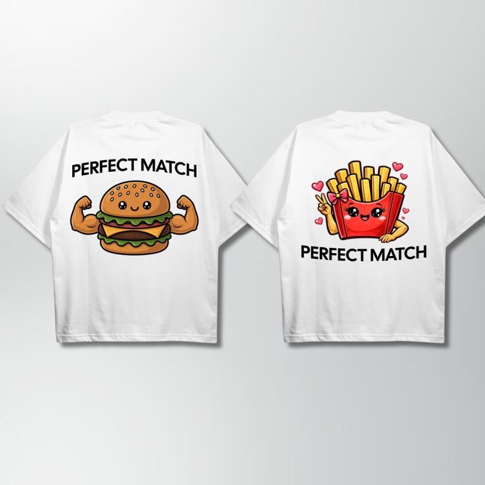 Perfect Match Couple Oversize Shirt