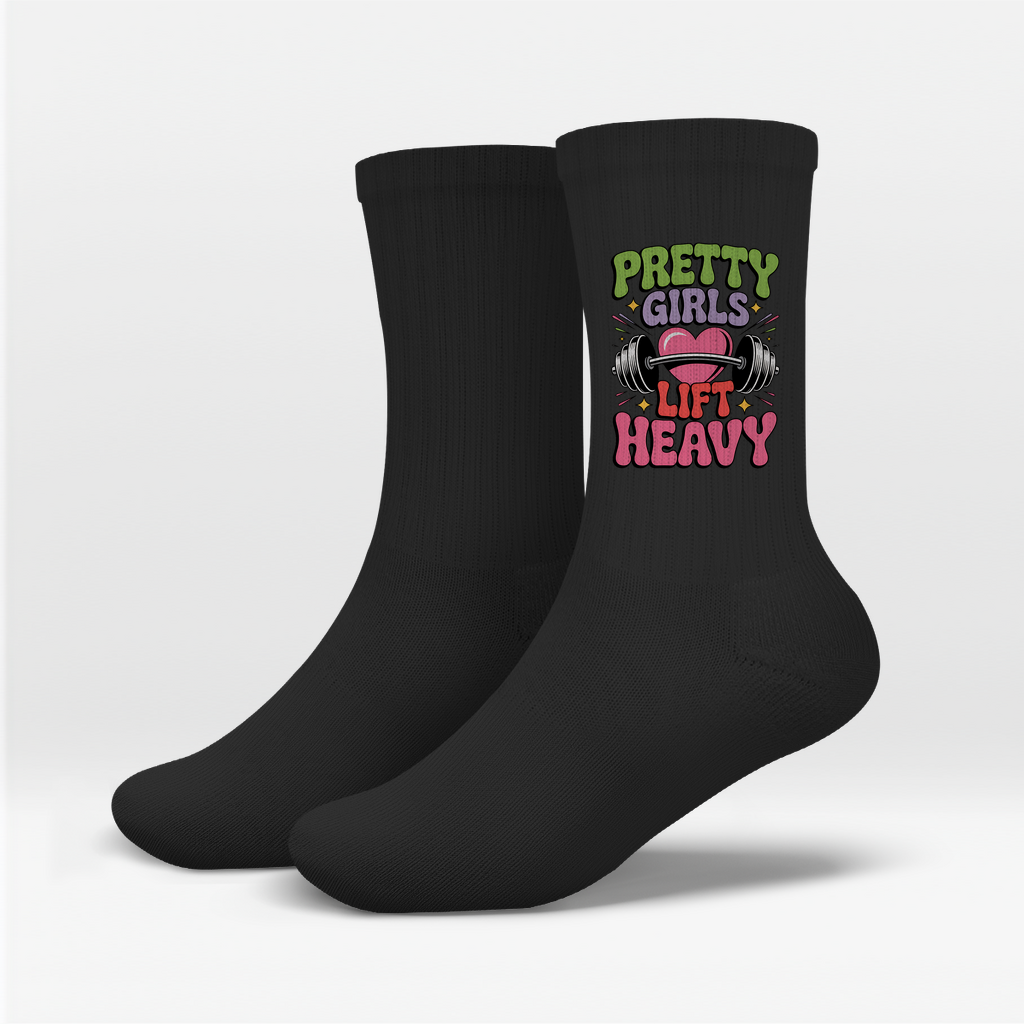 Pretty Girls Lift Heavy Socken