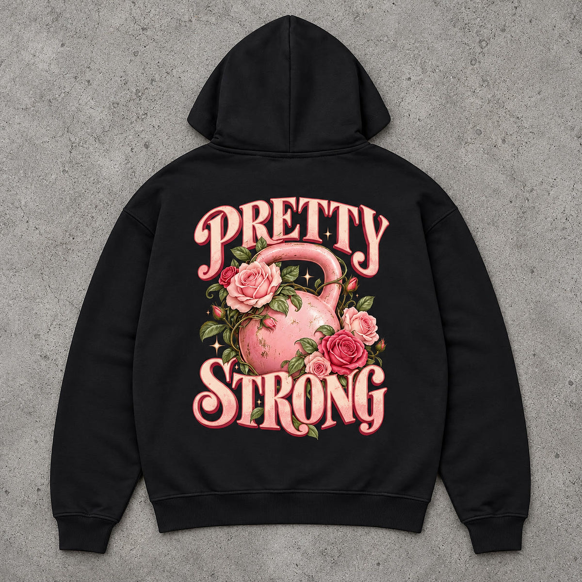 Pretty Strong Premium Hoodie Schwarz Backprint