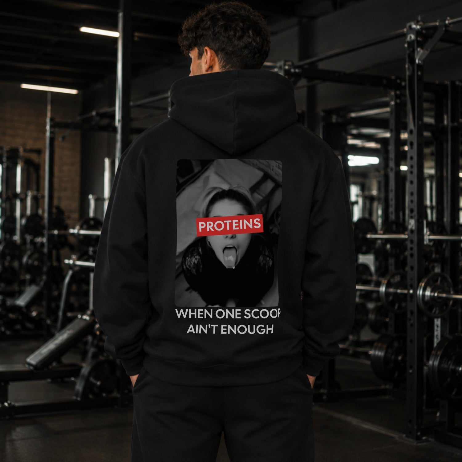 Proteins When One Scoop Ain't Enough Oversize Hoodie