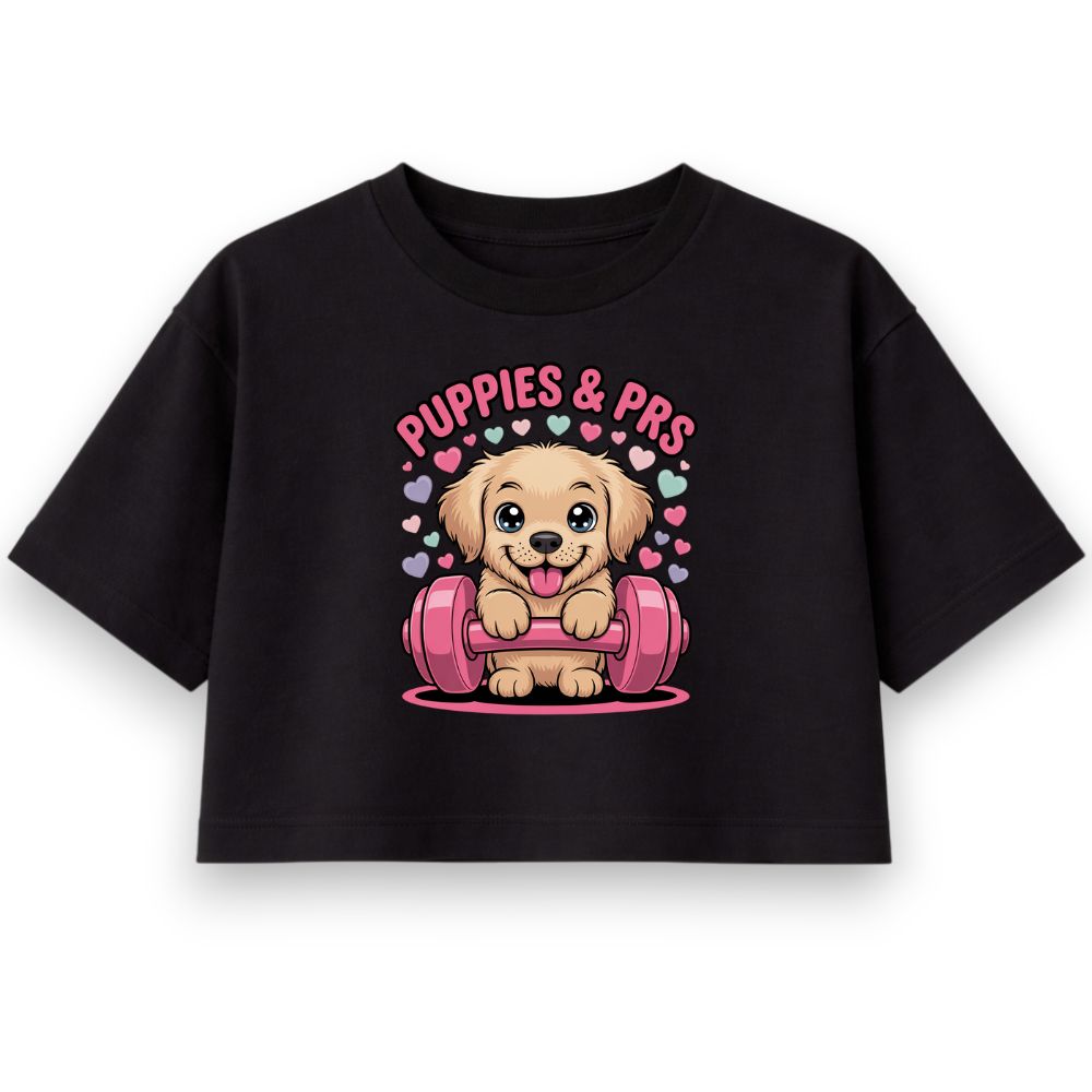 Puppies And PR Oversize Crop Top