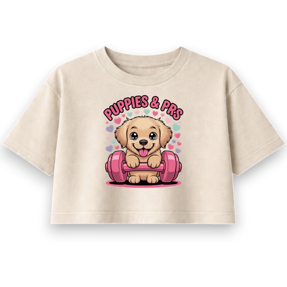 Puppies And PR Oversize Crop Top