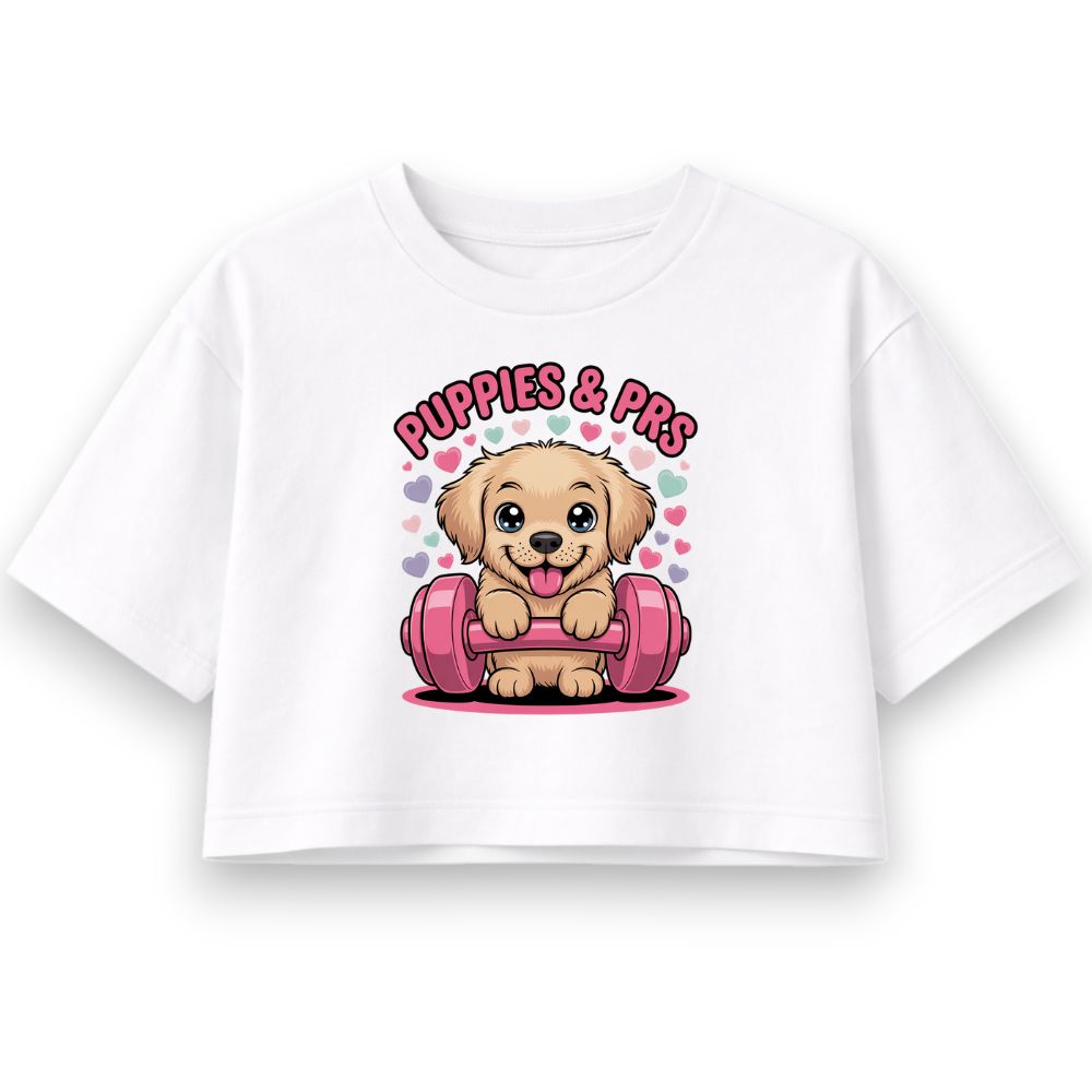Puppies And PR Oversize Crop Top