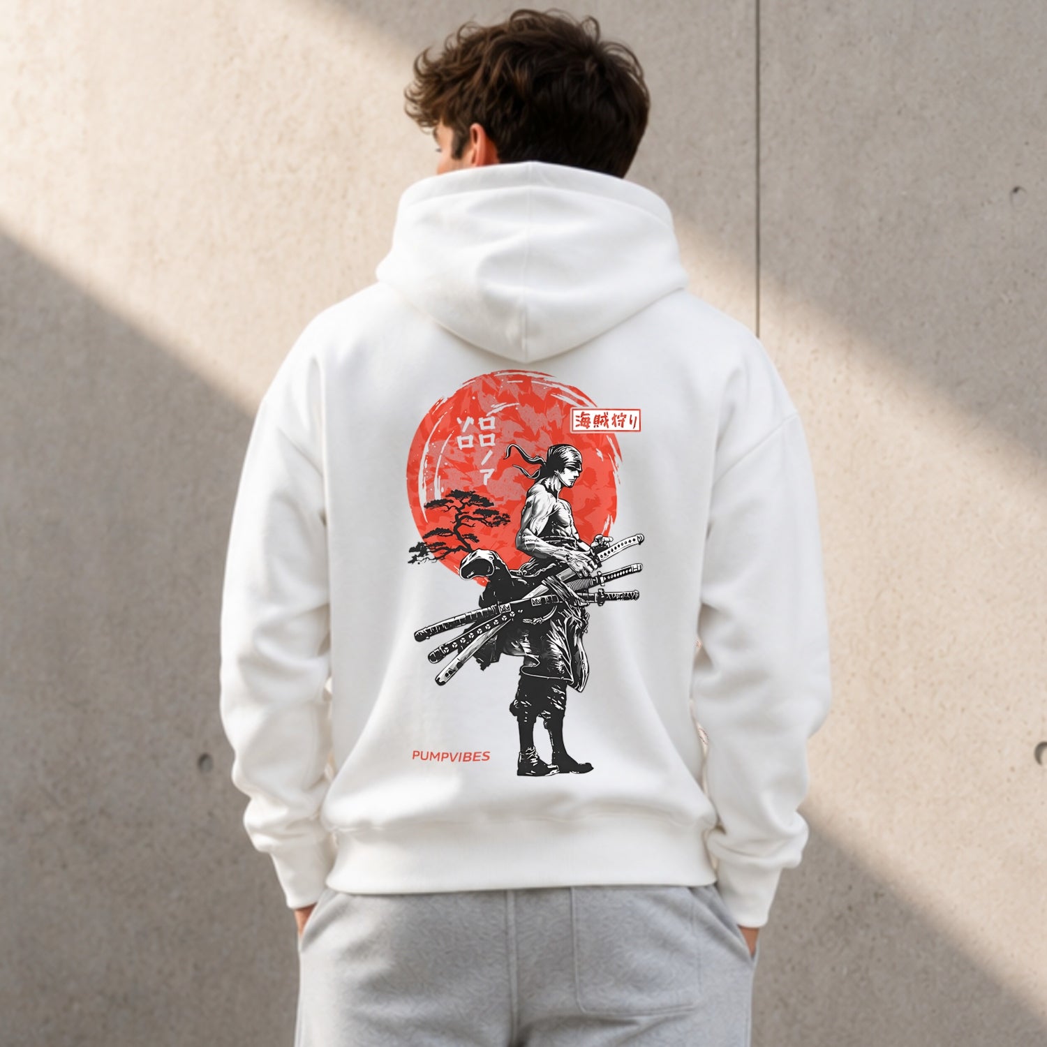 Red Sun Zoro Oversize Hoodie