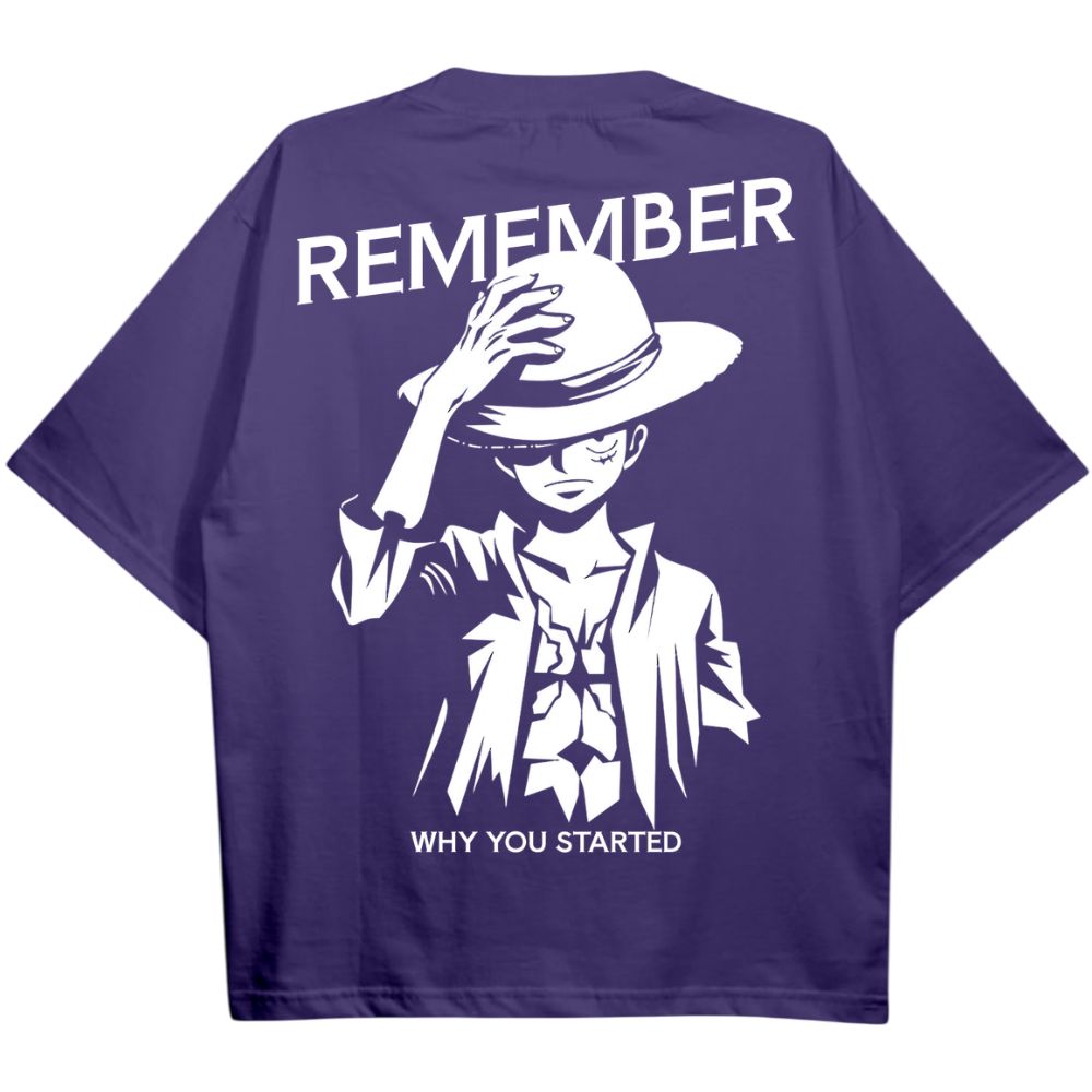 Remember Why You Started Ruffy Pirate Oversize Shirt