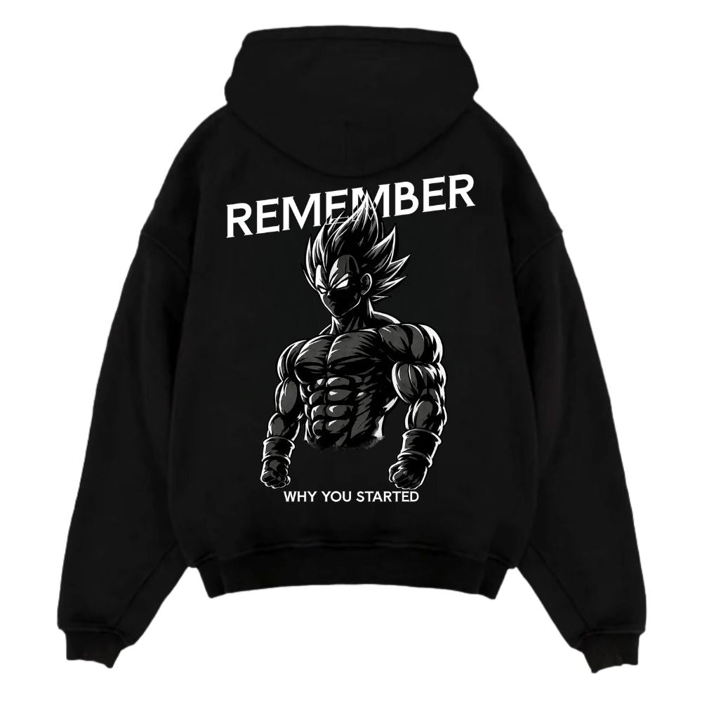 Remember Why You Started Vegeta Oversize Hoodie
