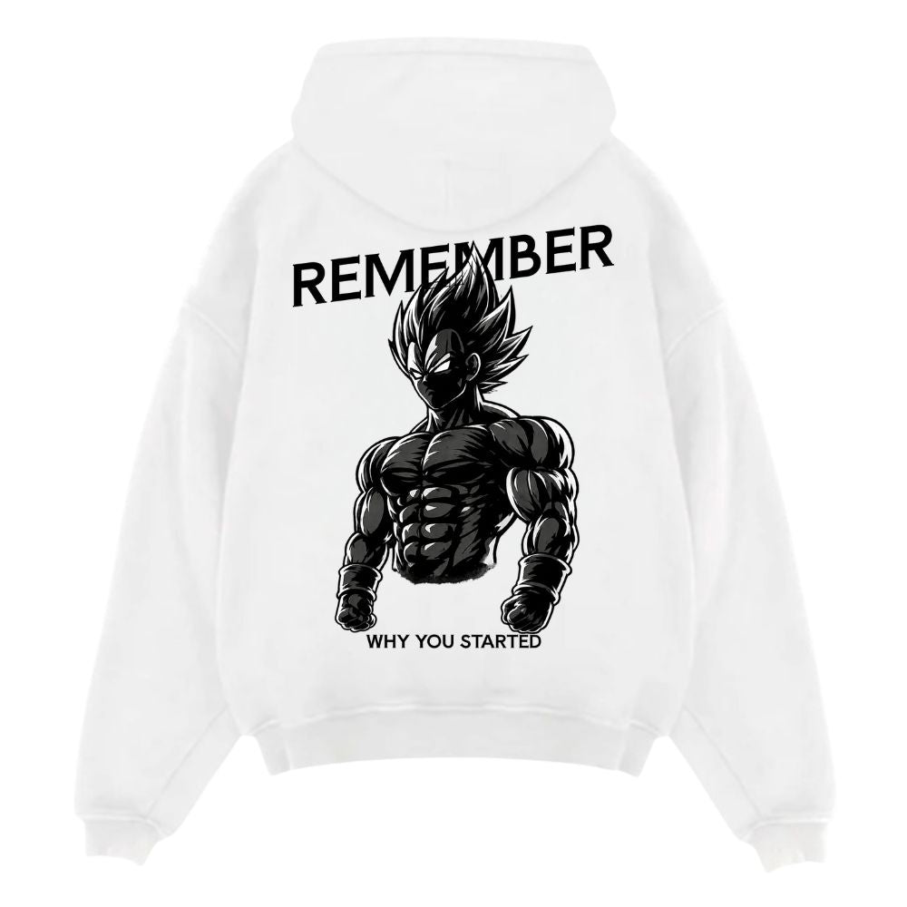 Remember Why You Started Vegeta Oversize Hoodie