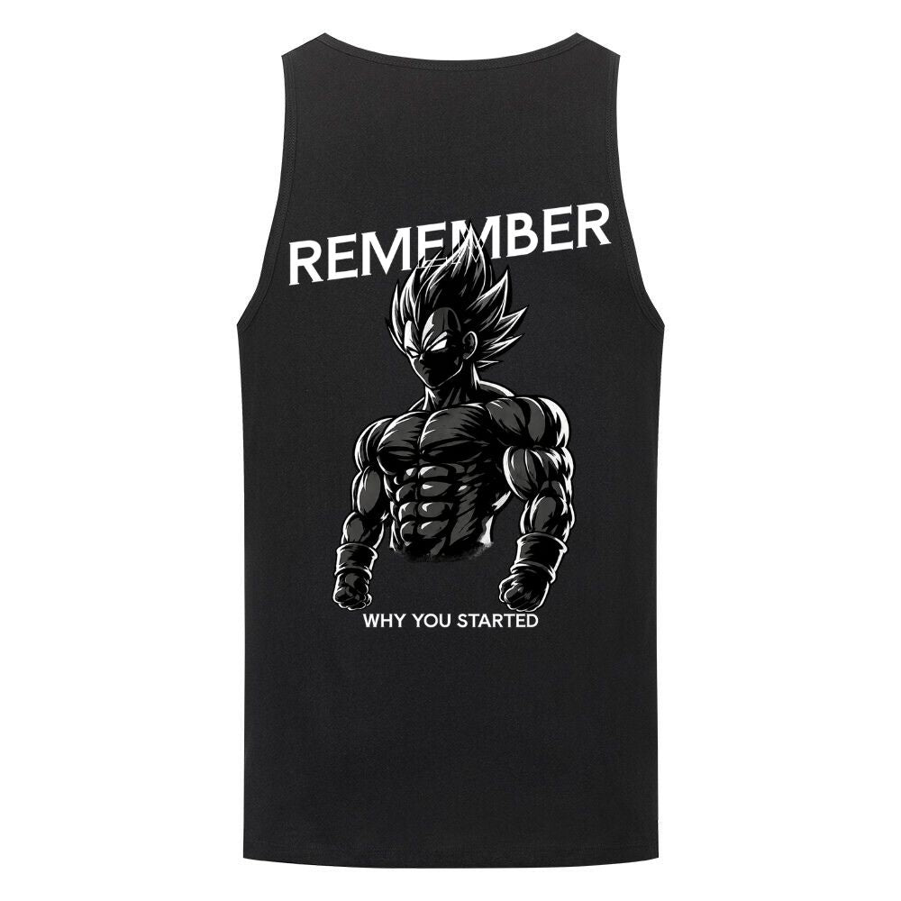 Remember Why You Started Vegeta Tank Top