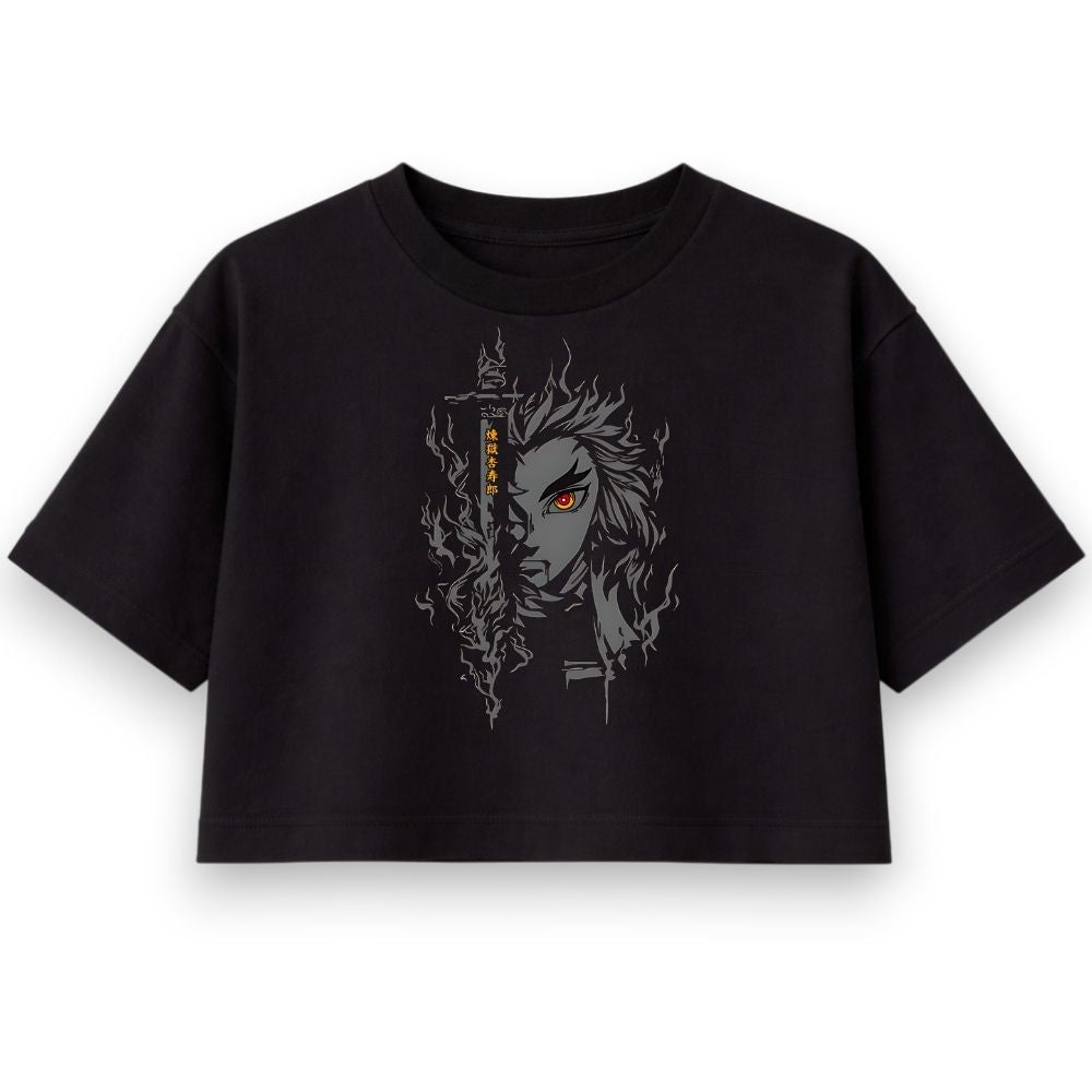 Rengoku Kyojuro Oversize Crop Top